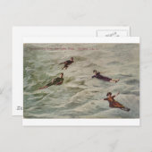 Floater am Great Salt Lake, Utah Postkarte (Vorne/Hinten)