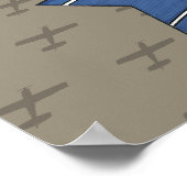 Floatflugzeugerfahrung Poster (Ecke)