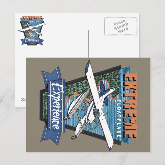 Floatflugzeugerfahrung Postkarte (Vorne/Hinten)