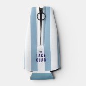 Floatin' and Toastin' Der Club Blue Strip Flaschenkühler (Rückseite)