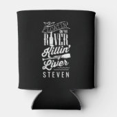 Floatin auf dem Fluss Killin My Lever Funny Beer Dosenkühler (Rückseite)