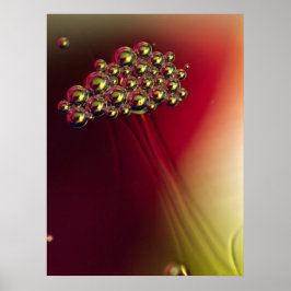 Floating Abstrakte Blasen farbenfroher Hintergrund Poster