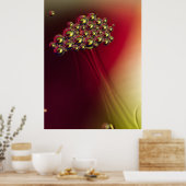 Floating Abstrakte Blasen farbenfroher Hintergrund Poster (Küche)
