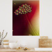 Floating Abstrakte Blasen farbenfroher Hintergrund Poster (Küche)