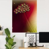 Floating Abstrakte Blasen farbenfroher Hintergrund Poster (Heimbüro)