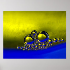 Floating Abstrakte Blasen farbenfroher Hintergrund Poster