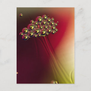 Floating Abstrakte Blasen farbenfroher Hintergrund Postkarte