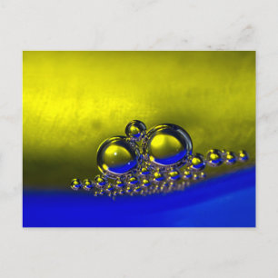 Floating Abstrakte Blasen farbenfroher Hintergrund Postkarte