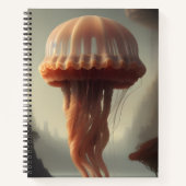 Floating Alien Jellyfish Notebook Notizblock (Vorderseite)