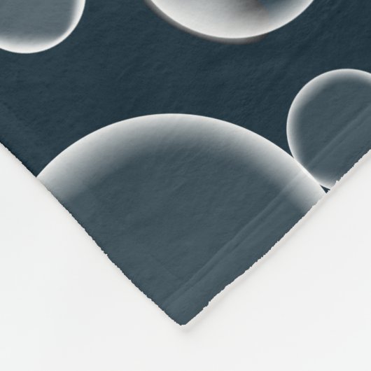 Floating Aquamarine Blasen Throw Blanket Seifenbla Fleecedecke (Ecke)