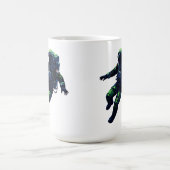 Floating Astronaut in Space Suit Illustration Kaffeetasse (Mittel)