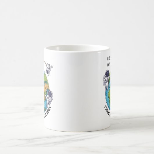 Floating Astronauten Kaffeetasse (Mittel)