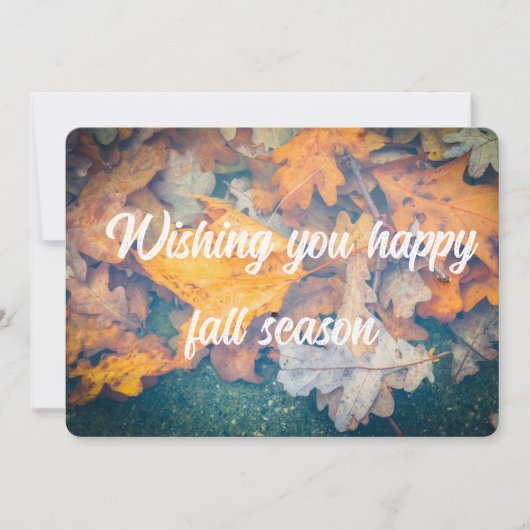 Floating autumn leaves karte (Vorderseite)