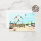 Floating Baby Notecard Mitteilungskarte (Vorderseite/Rückseite Beispiel)