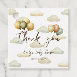 Floating Balloons Abenteuer Danke White Geschenkanhänger