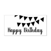 Floating Banner mit Happy Birthday Art Briefmarke Gummistempel (Prägung)