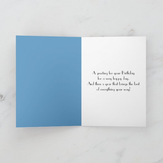 Floating Birthday Balloon Karte (Innenseite)