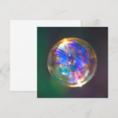 Floating-Blase-Reflektion Dankeskarte (Vorne/Hinten)