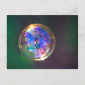 Floating-Blase-Reflektion Postkarte (Vorderseite)
