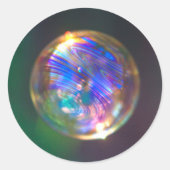 Floating-Blase-Reflektion Runder Aufkleber (Vorderseite)