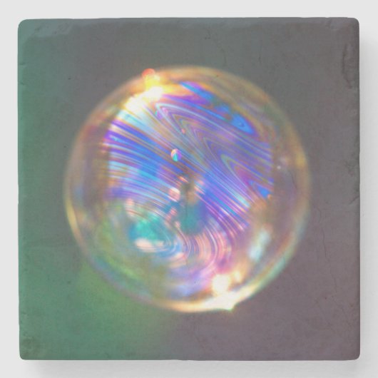 Floating-Blase-Reflektion Steinuntersetzer (Vorderseite)