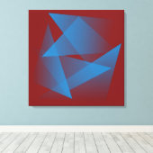 Floating Blue Fragments Leinwanddruck (Insitu (Holzboden))