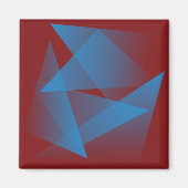 Floating Blue Fragments Magnet (Vorne)