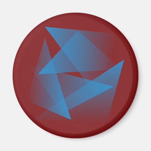 Floating Blue Fragments Magnet (Vorne)