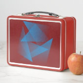 Floating Blue Fragments Metall Brotdose (Beispiel)
