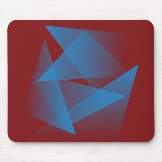 Floating Blue Fragments Mousepad (Vorne)