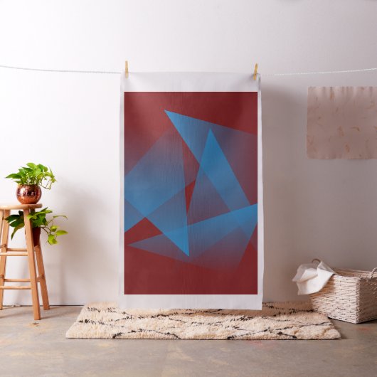 Floating Blue Fragments Stoff (Beispiel)