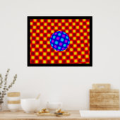 Floating Blue Globe Poster (Küche)