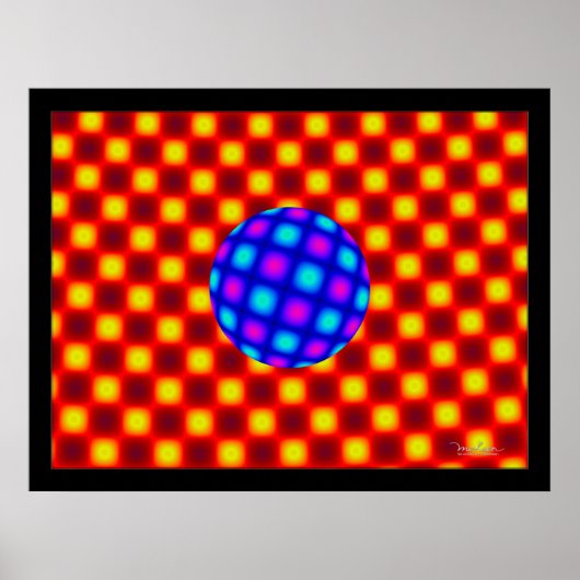 Floating Blue Globe Poster (Vorne)