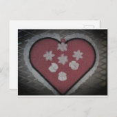 Floating-Blühende Herz Postkarte (Vorne/Hinten)
