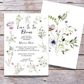 Floating-Blume Blooms Bridal-Dusche Einladung