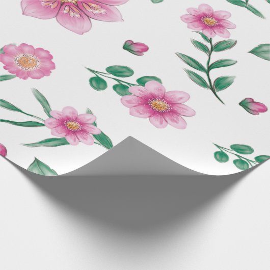 Floating-Blume Geschenkpapier (Ecke)