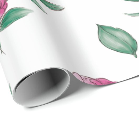 Floating-Blume Geschenkpapier (Rolleneckpunkt)