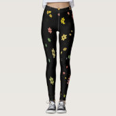 Floating-Blume Leggings (Vorderseite)