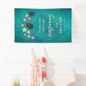 Floating-Blume Wellness-Center Party Willkommensba Banner (Insitu)