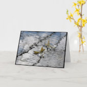 Floating Blüten Geburtstag Karte (Gelbe Blume)