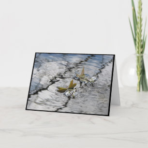 Floating Blüten Geburtstag Karte