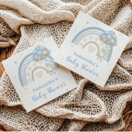 Floating Bunny Boho Baby Shower Serviette