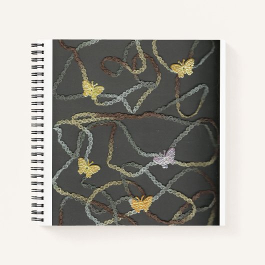 Floating Butterflies Spiral Notebook Notizblock (Vorderseite)