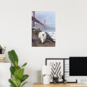 Floating by Golden Gate Bridge Poster (Heimbüro)