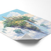 Floating Castle in the Sky Poster (Ecke)