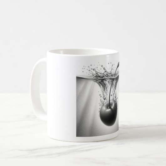 Floating cherryMug Kaffeetasse (Vorderseite Links)