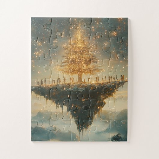 Floating Christmas Tree Puzzle (Vertikal)