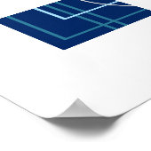 Floating Circles 11 Abstract Design Poster (Ecke)