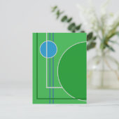 Floating Circles 11 Abstrakte Design Postkarte (Stehend Vorderseite)