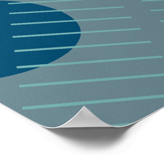 Floating Circles 1 Poster (Ecke)